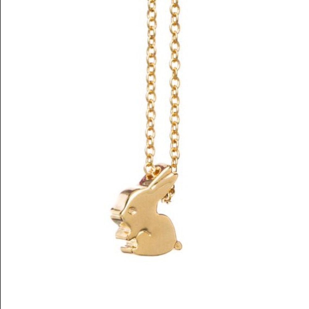14k Gold Plated Bunny Charm Bracelet Brand New